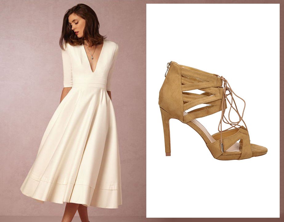 sandały na obcasie Casu