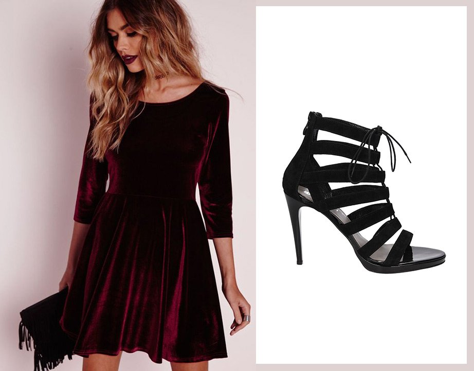 sandały na obcasie Casu