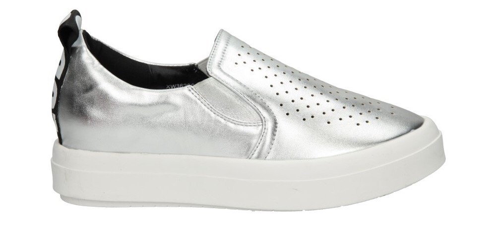 trampki platforma sklep online Casu trampki sneakersy srebro sklep Casu