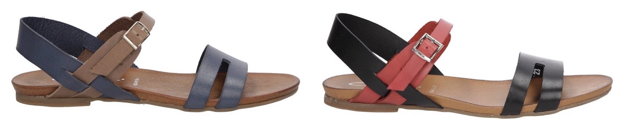 Płaskie sandały damskie Casu