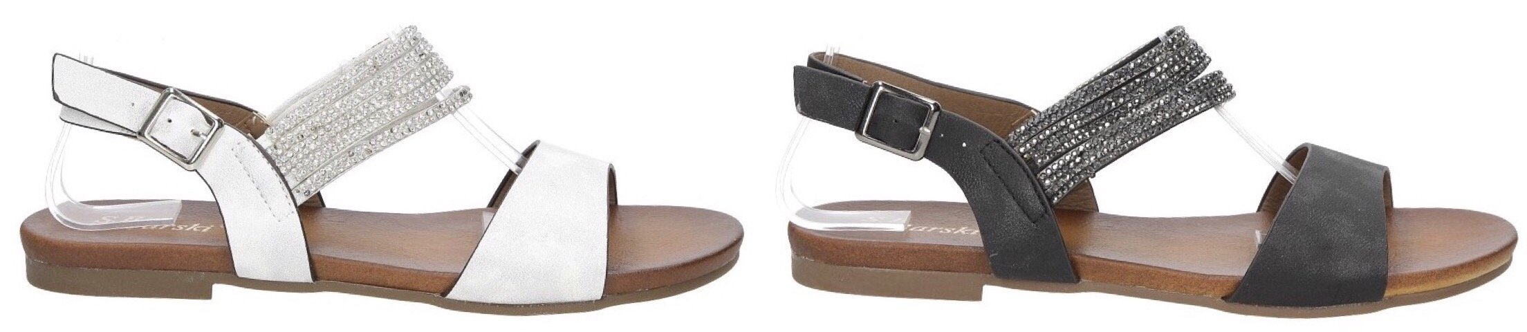 Płaskie sandały damskie Casu