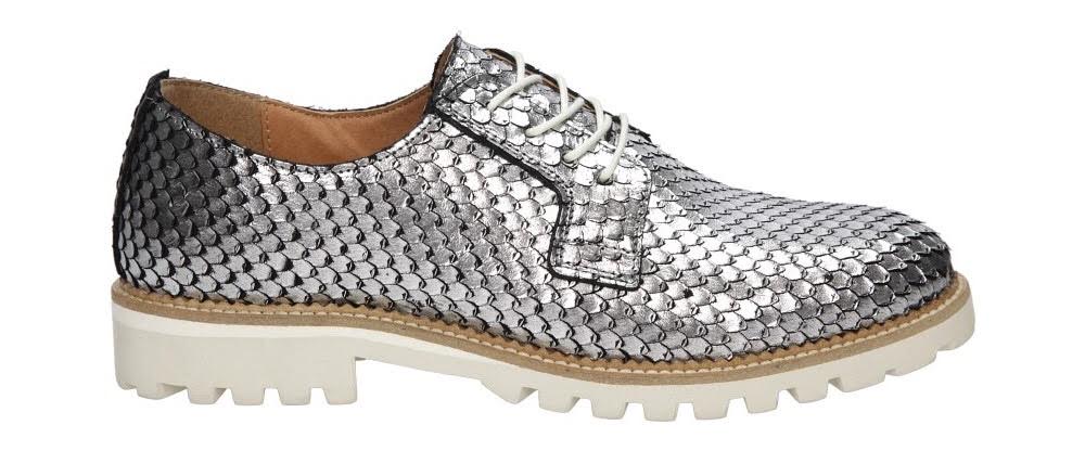 bronx srebrne półbuty sklep Casu