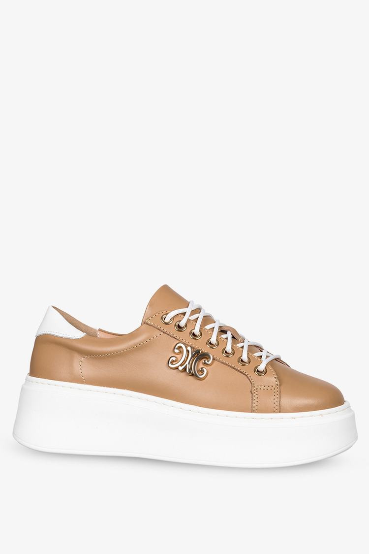 camelowe-sneakersy-skorzane-damskie