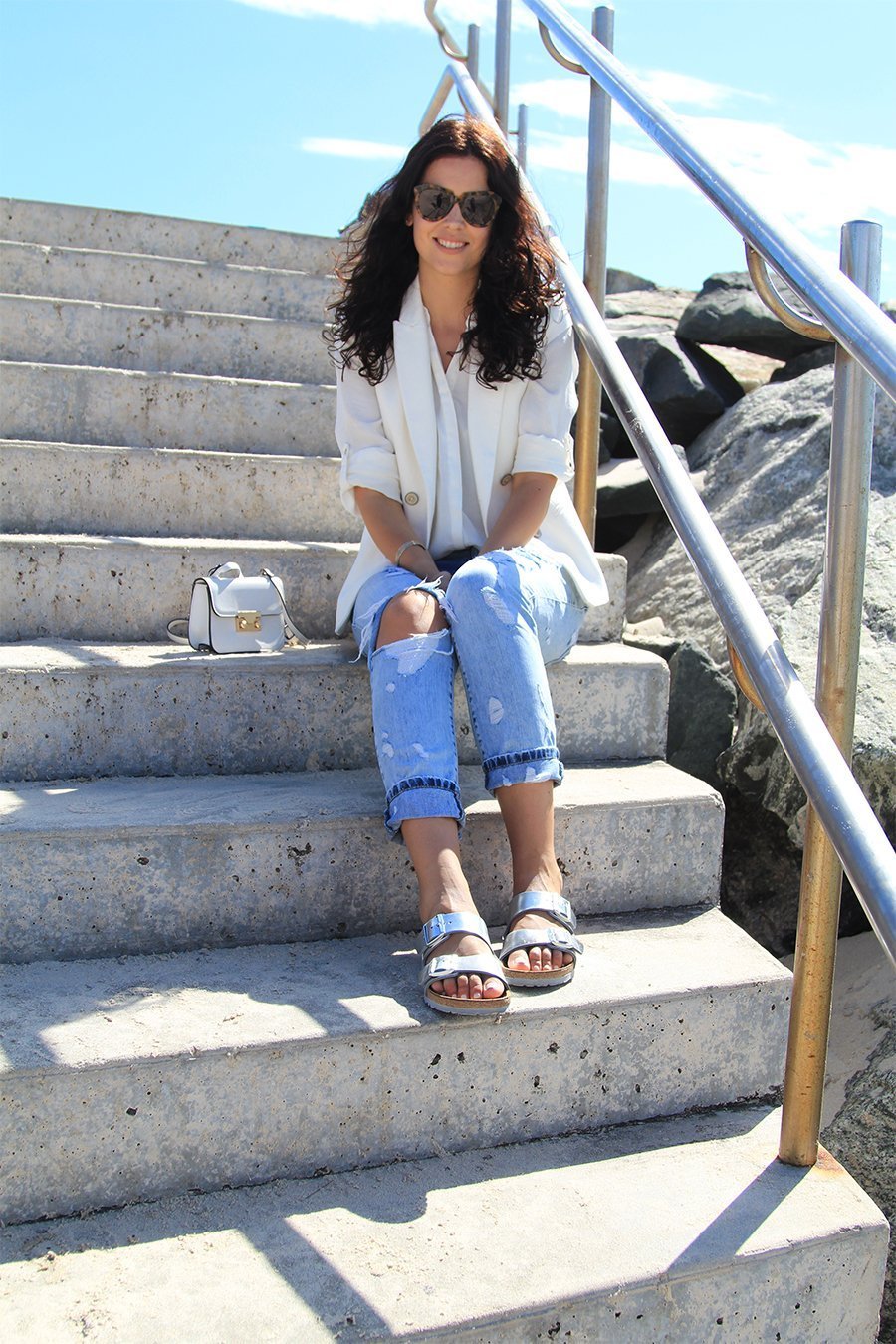 stylizacja srebrne klapki Casu klapki srebrne sklep Casu