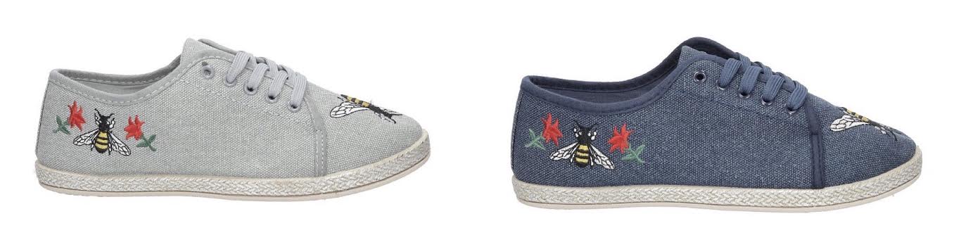 trampki w kwiaty Casu