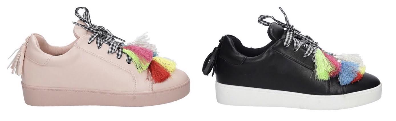 trampki ze wstążką