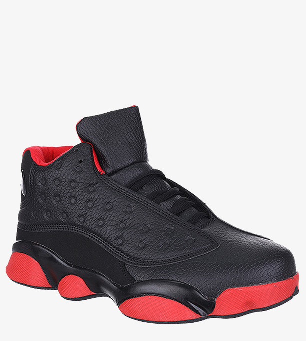 Czarne buty sportowe sznurowane Casu 201J/BR6
