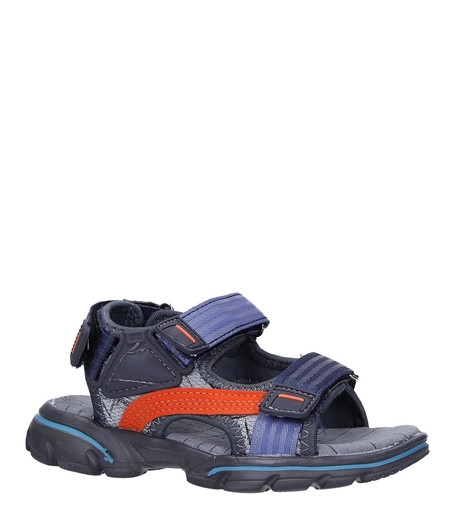 Szare sandały na rzepy Casu 7036