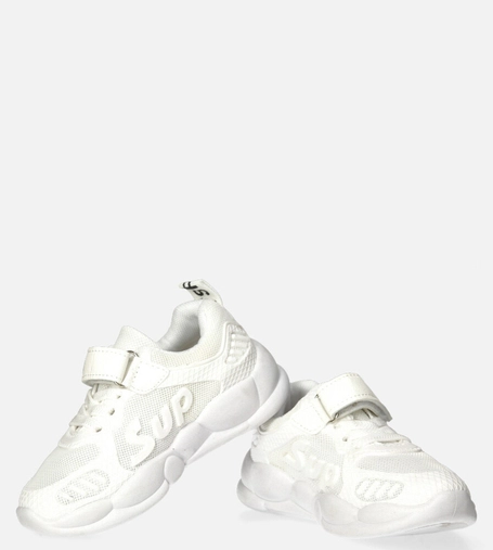 Białe buty sportowe na rzep Casu 204/12M