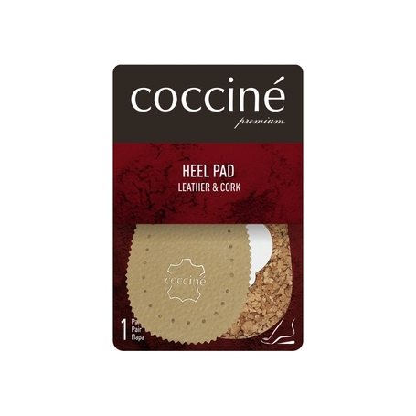 Skórzano-korkowa amortyzująca podpiętka Coccine Hell Pad Leather&Cork do obuwia codziennego i eleganckiego