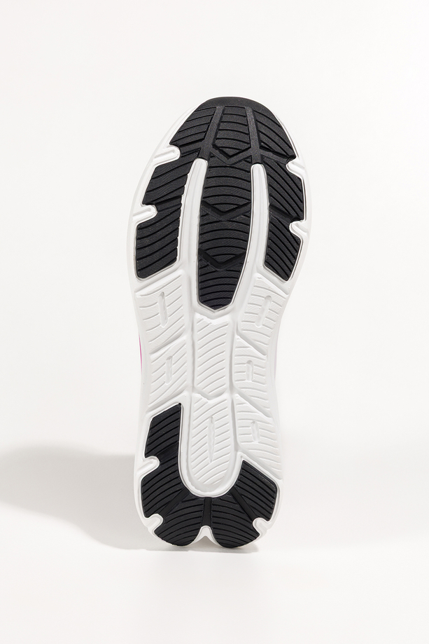 Fioletowe sneakersy damskie buty sportowe na siłownię biała platforma fioletowe wstawki sznurowane Casu 9026-3
