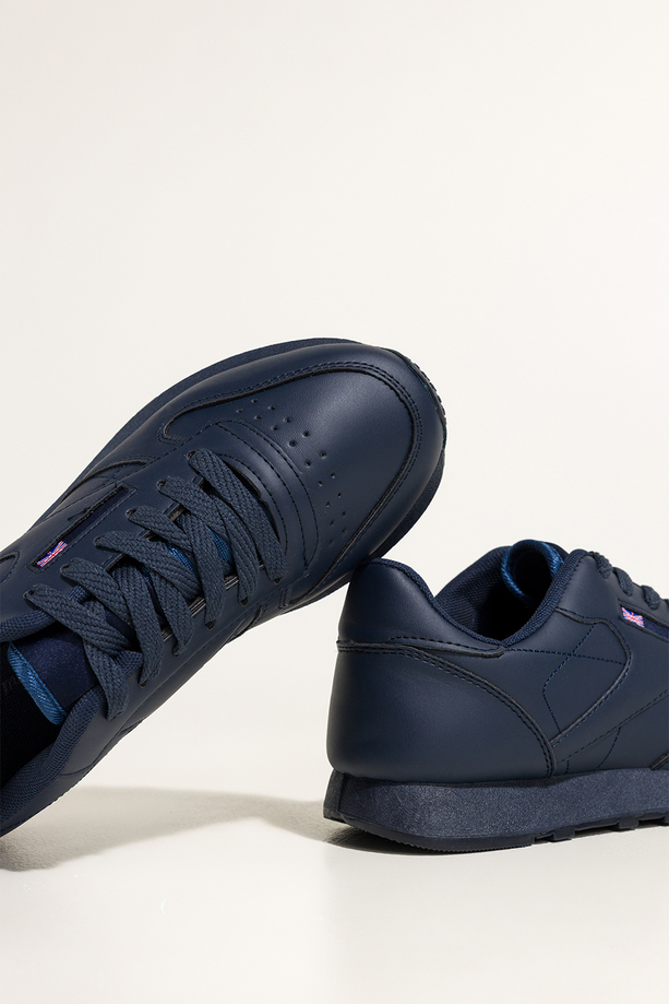 Granatowe sneakersy damskie buty sportowe sznurowane Carla 8210-6