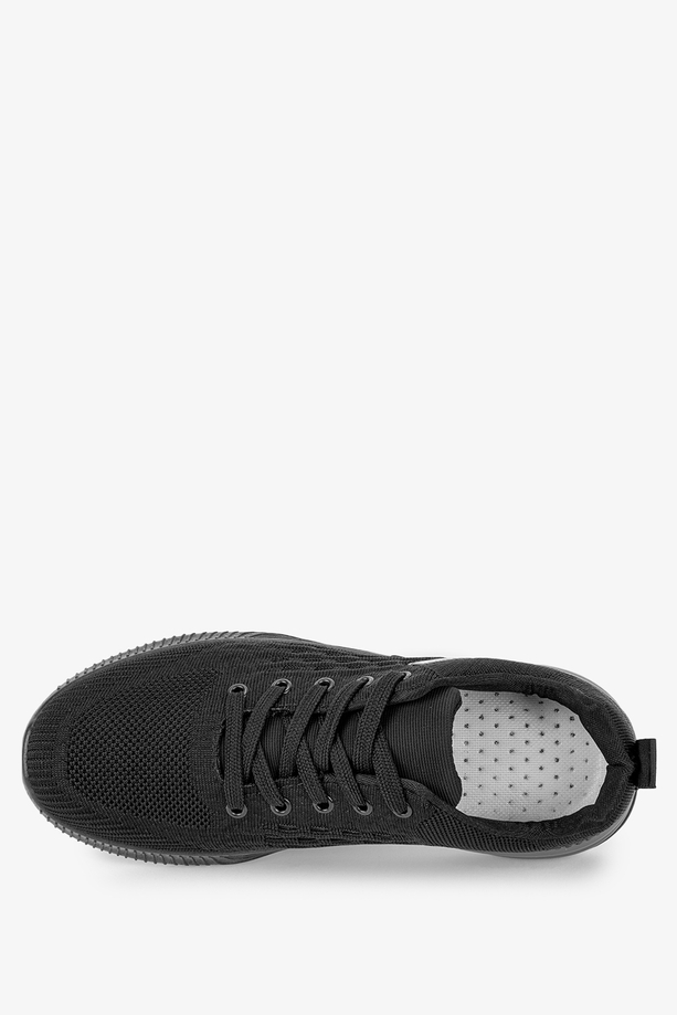 Czarne buty sportowe sznurowane Casu 10/3/21/B