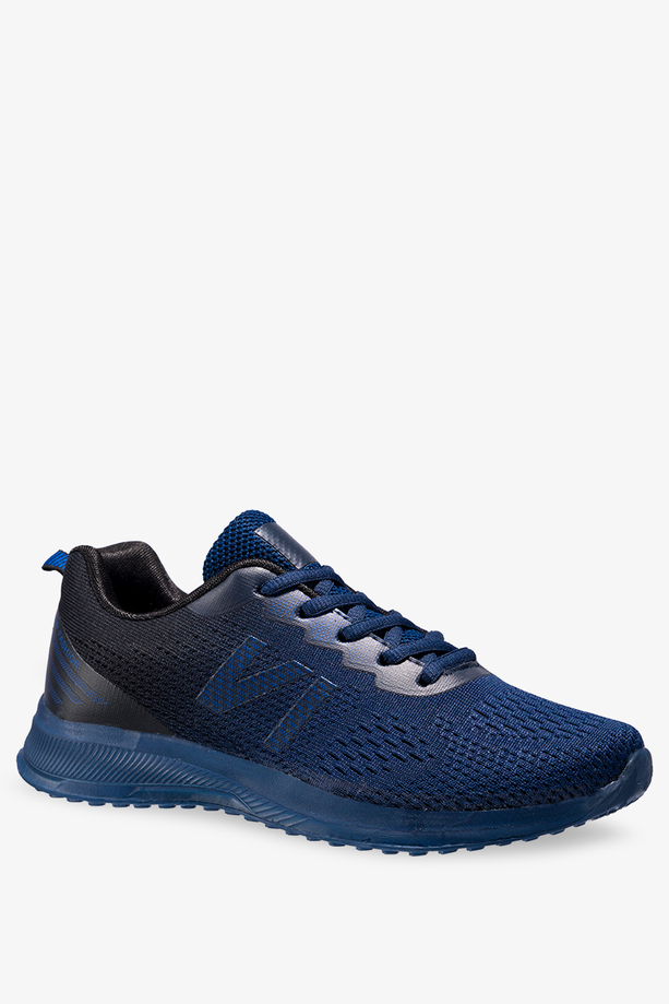 Granatowe sneakersy damskie buty sportowe sznurowane Casu B01-1