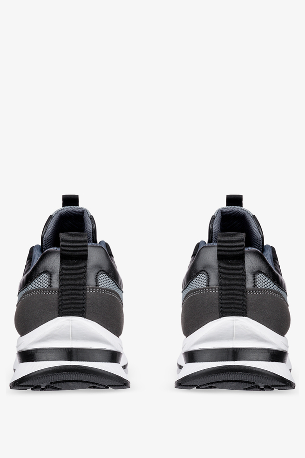 Szare buty sportowe sznurowane Casu 16-3-22-GB