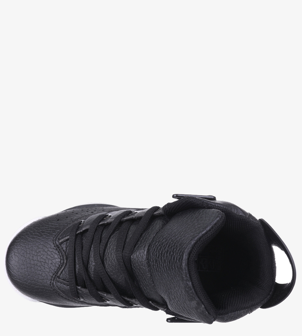 Czarne buty sportowe sznurowane Casu 201D/BW