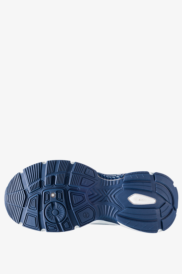 Srebrne sneakersy damskie buty sportowe na platformie sznurowane Casu ABO-1707