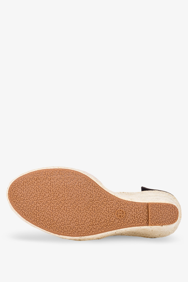 Beżowe sandały espadryle na koturnie Casu A108-37