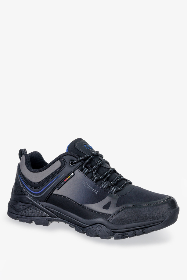 Czarne buty trekkingowe sznurowane Badoxx MXC8235