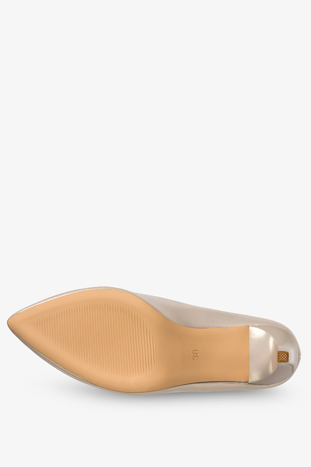 Szpilki Sergio Leone damskie błyszczące złote 1339