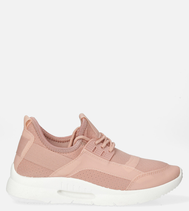 Różowe buty sportowe sznurowane Casu DS12001-12