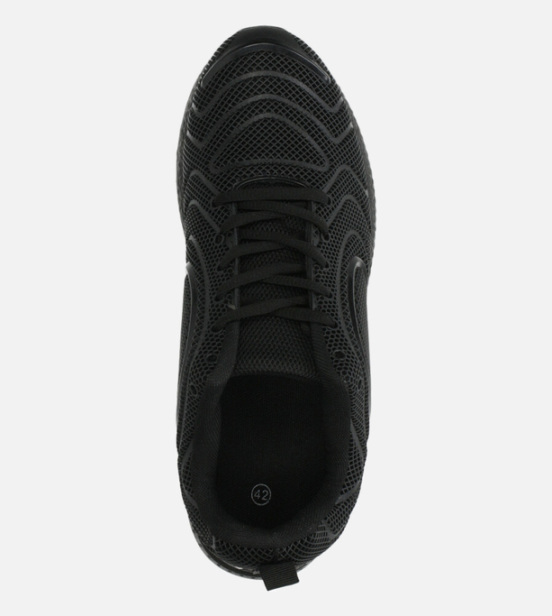 Czarne buty sportowe sznurowane Casu JK-26A
