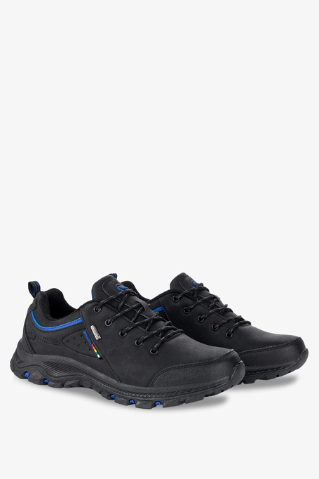 Czarne buty trekkingowe sznurowane Badoxx MXC8387-B