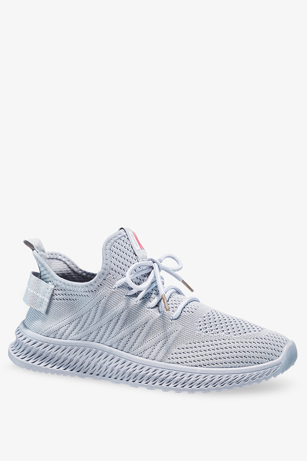 Szare sneakersy damskie buty sportowe sznurowane Casu SJ2300-3
