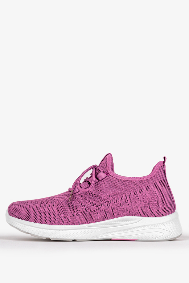 Fioletowe buty sportowe sznurowane Casu 22/3/21/V