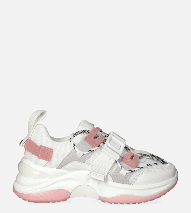 Białe buty sportowe sneakersy sznurowane Casu 20G4/P