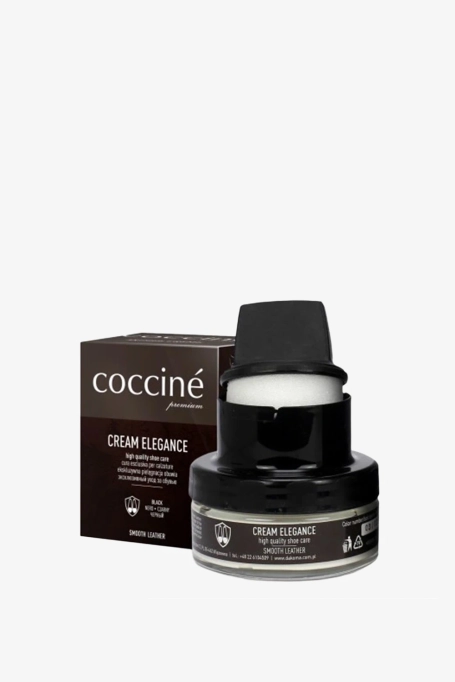 Pielęgnujący krem do obuwia Coccine Cream Elegance czarny 50 ml  do czarnych skór licowych