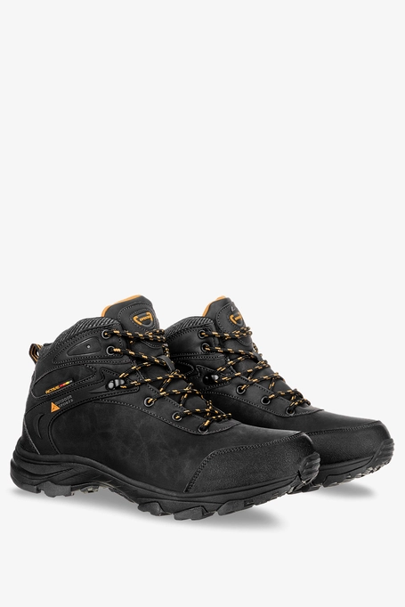 Czarne buty trekkingowe sznurowane Badoxx MXC8300-W