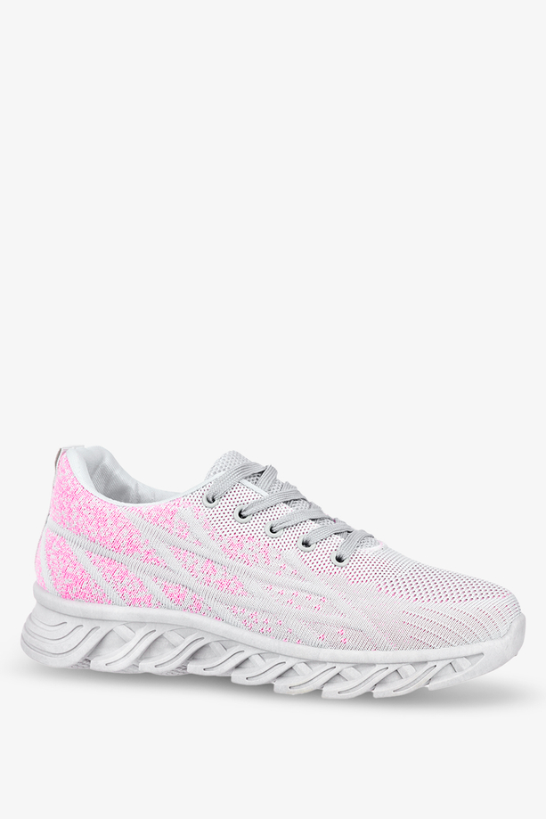 Szare sneakersy Casu buty sportowe sznurowane 12-3-22-GP/8