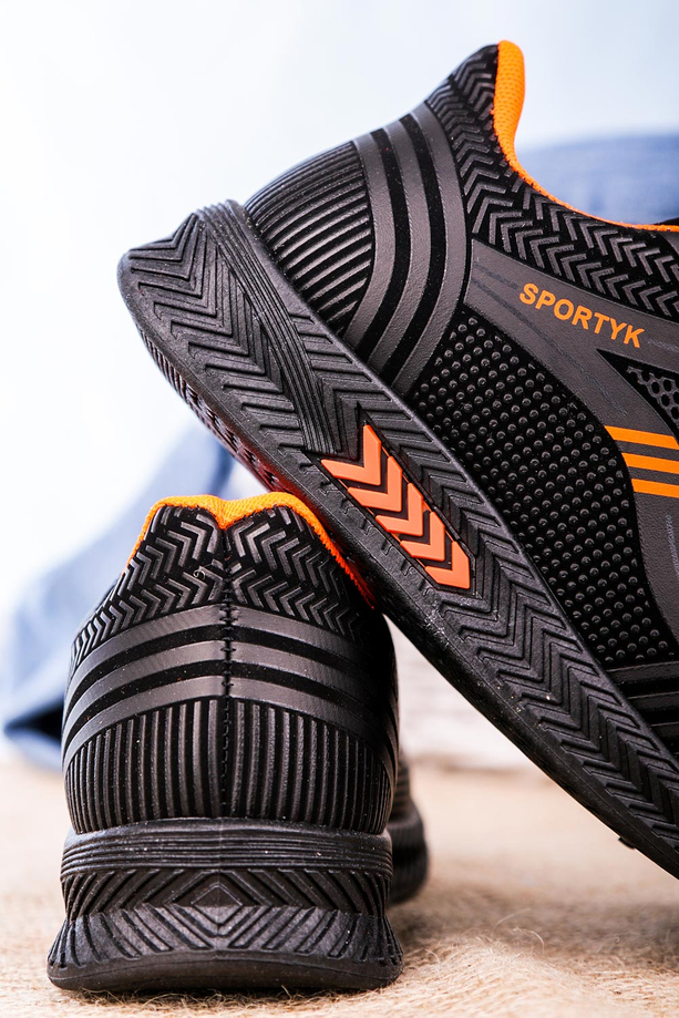 Czarne buty sportowe sznurowane Casu 20Y01/O