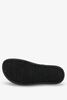 Czarne sandały płaskie z paskami na krzyż wzór wężowy POLSKA SKÓRA Casu 3018