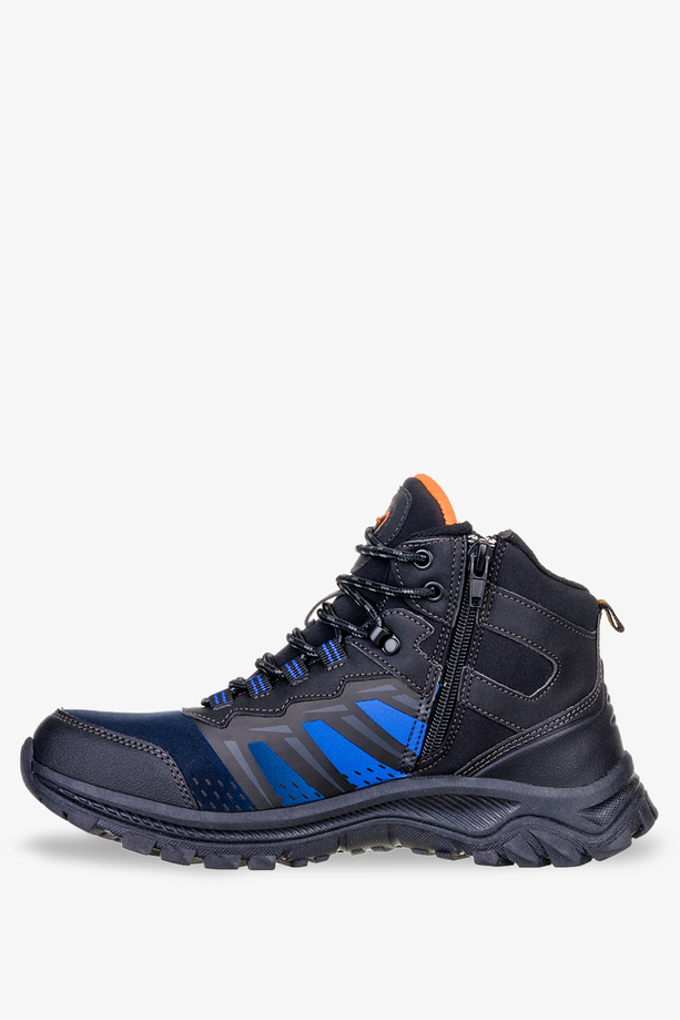 Czarne buty trekkingowe unisex sznurowane softshell Badoxx LXC8291-W