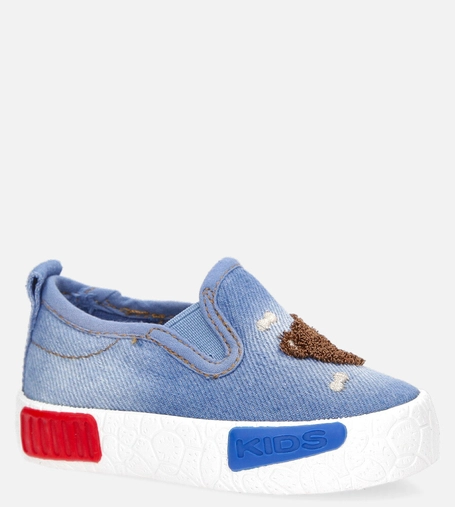 Niebieskie trampki z gumką Casu 20O28/M /14