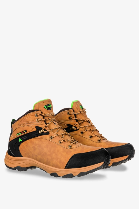 Camelowe buty trekkingowe sznurowane Badoxx MXC8300-W