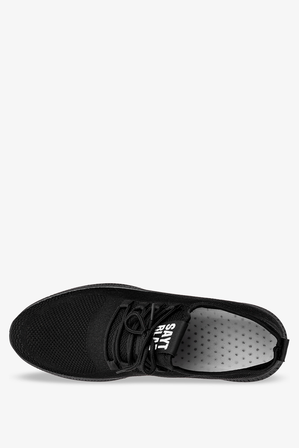 Czarne buty sportowe sznurowane Casu 30-3-22-B