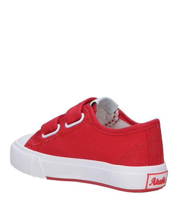 Czerwone trampki na rzepy Casu AT-5102