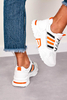 Białe buty sportowe sneakersy sznurowane Casu 20F7/O