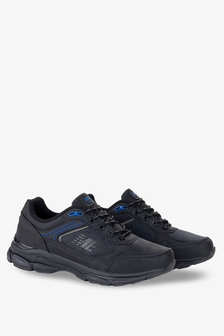 Czarne buty trekkingowe sznurowane Badoxx MXC8305-B