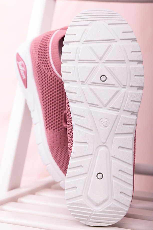 Różowe buty sportowe sznurowane Casu 204/6P