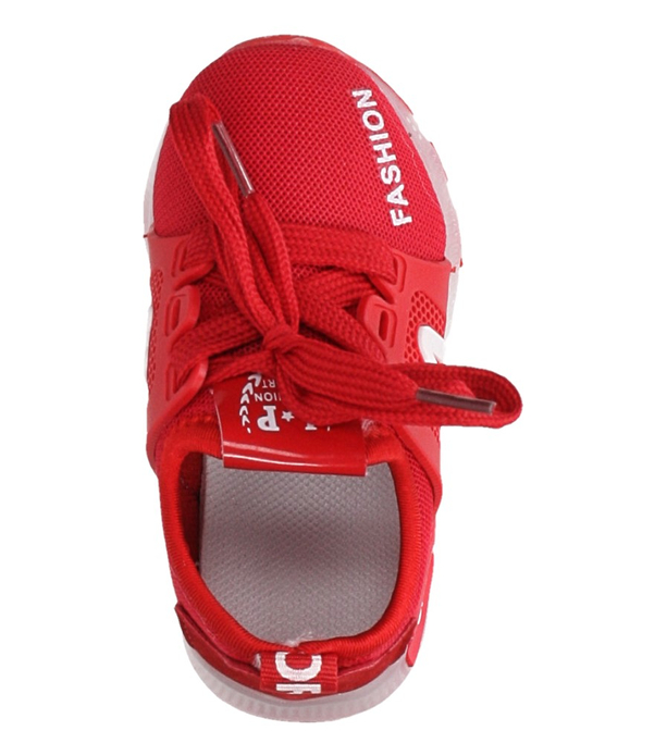 Czerwone buty sportowe sznurowane Casu 332
