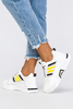 Białe buty sportowe sneakersy sznurowane Casu 20F7-Y