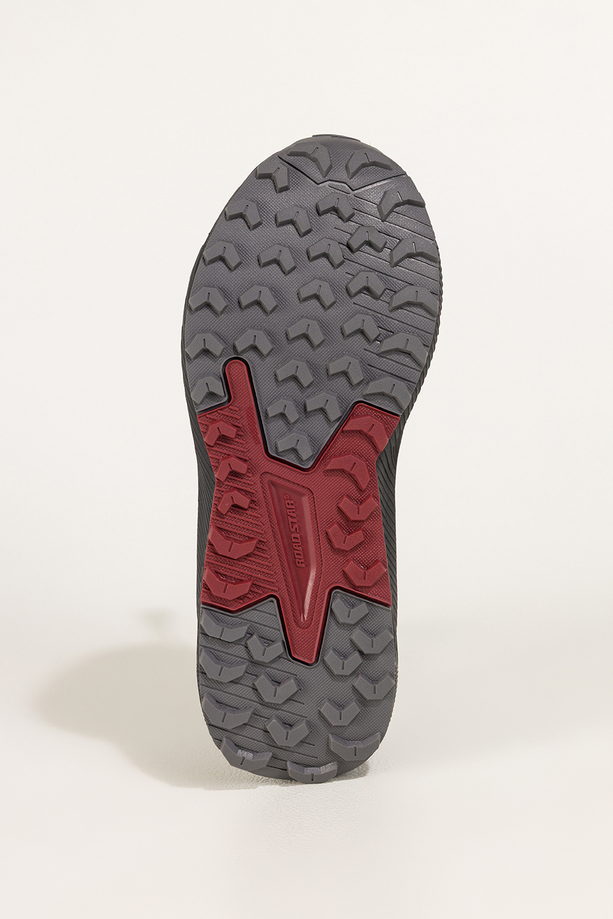 Szare buty sportowe trekkingowe damskie wodoodporne na bieżnikowanej podeszwie z regulowaną elastyczną sznurówką jasnoszare wstawki Casu 7493-7D