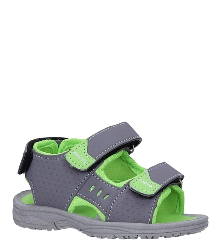 Szare sandały na rzepy  Casu 90