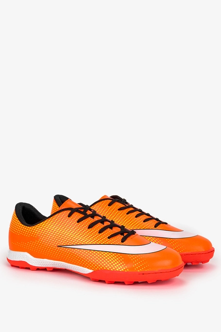 Pomarańczowe buty sportowe orliki sznurowane Casu 21M4/M