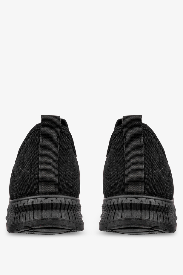 Czarne buty sportowe sznurowane Casu 30-3-22-B