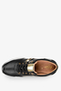 Czarne sneakersy Kati buty sportowe sznurowane polska skóra 7122